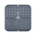 tapis léchage animal silicone antidérapant trous réguliers surface rugueuse moderne vert bleu