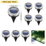 lampe solaire led diodes ip65 étanche acier inoxydable spikes moderne jardin extérieur