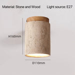 lampe moderne ampoule led texture granulée couleur beige brun foncé minimaliste