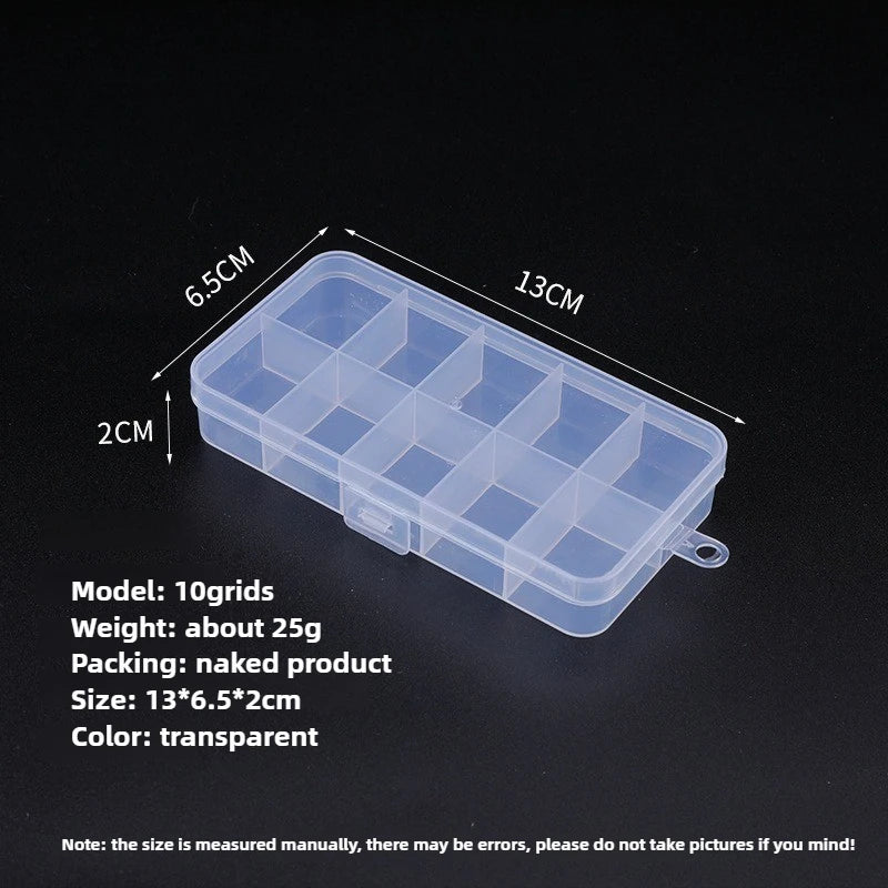 boîte rangement bijoux transparente 12 grilles pratique moderne poignée gọn/vnd