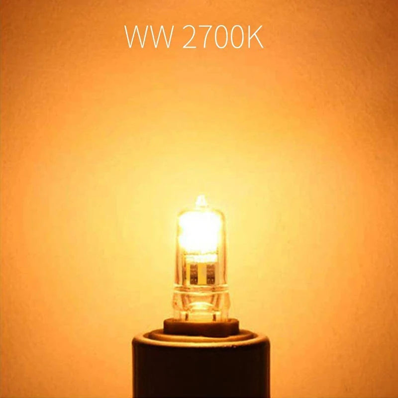 ampoule halogène transparente 50w gy6.35 820lm 2700k 360deg 2000h classique
