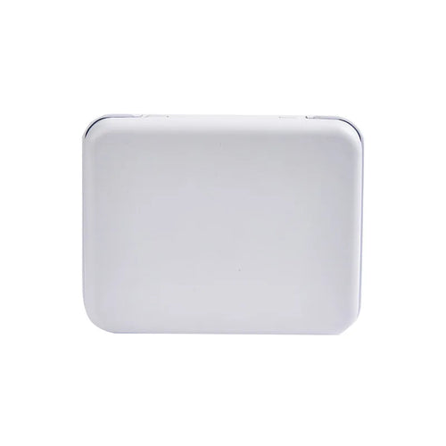 boîtes rangement carrées minimalistes clips latéraux noir blanc rose pâle opaques sacs bonbons paquets