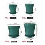 Pots fleurs plastique vert moderne 12 15 18 21cm bacs pépinière jardinerie plantes succulentes