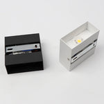 applique murale led moderne noir blanc surface mate 10cm 10cm 5cm minimaliste fixée mur