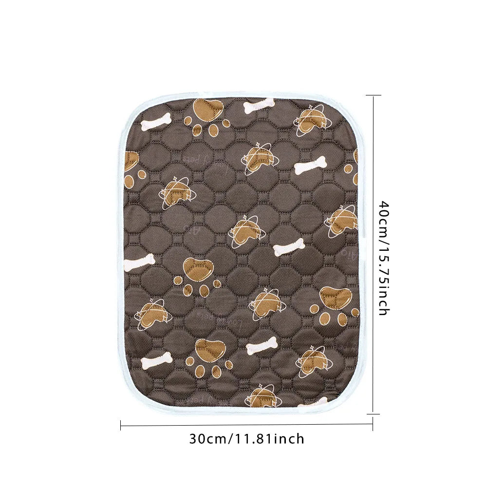 tapis absorbant imperméable chien chat motif pattes coeur lavable antidérapant intérieur moderne bleu