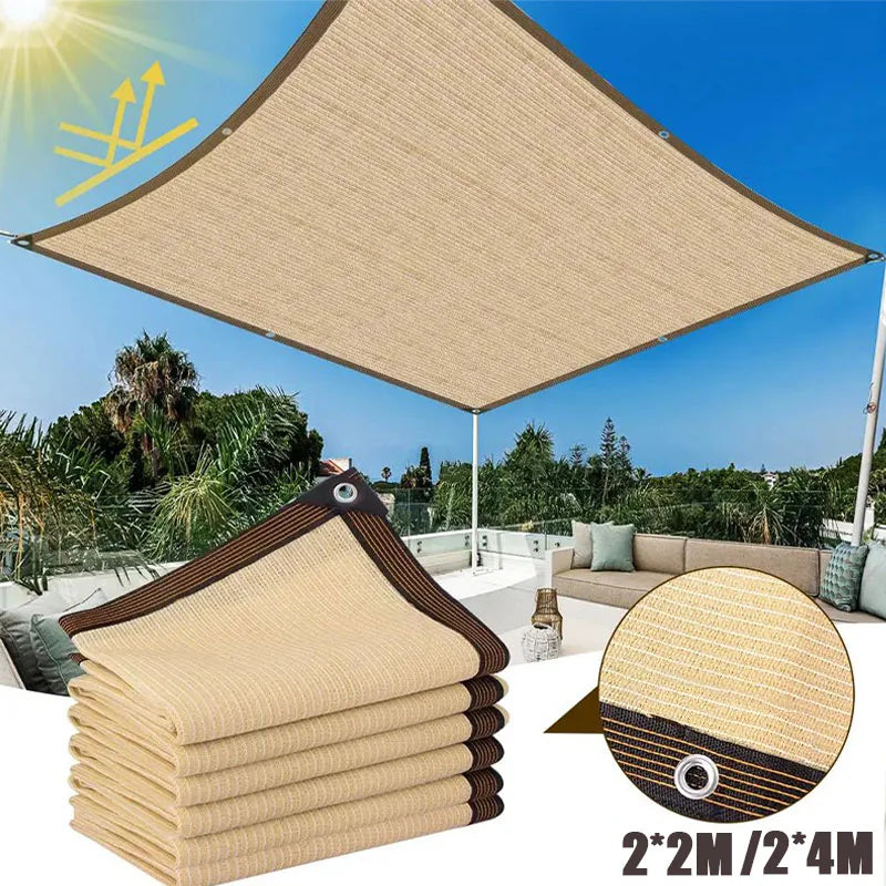 toile protection solaire beige rayures noires moderne patio pergola jardin anti uv 2x2m 2x4m