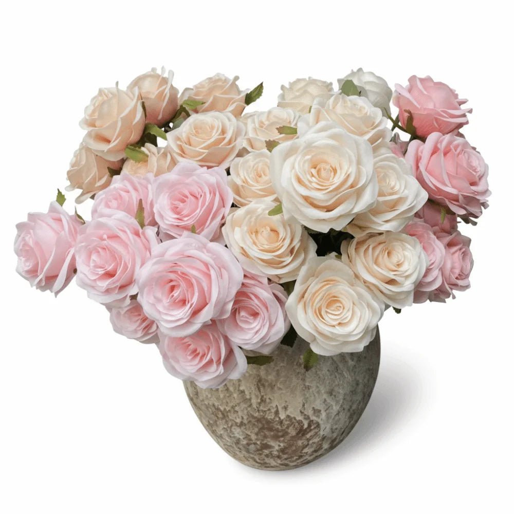 décoration intérieure bouquet roses artificielles modernes élégantes anniversaire mariage festivesOpaque roses bouquet decoration interior