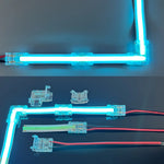 connecteur led transparent sans soudure clips moderne 5mm 8mm 10mm bande led 10pcs câbles