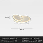lampe led moderne blanche plafonnier aluminium facile éclairage quotidien télécommande 220v garantie 2ans