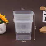 pots plante transparents modernes grille drainage auto absorption d'eau 10cm 12cm 15cm