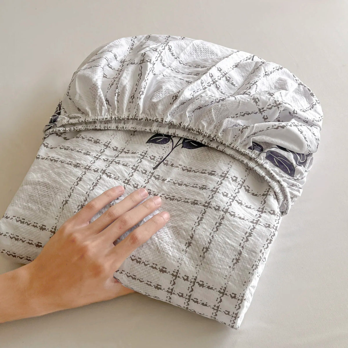 draps lit coton polyester houssable adultes carreaux gris roses modernes 120x200 150x200 180x200 200x220