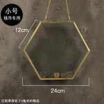 cadre photo moderne or transparent hexagonal chaîne collection monnaies photos spécimens