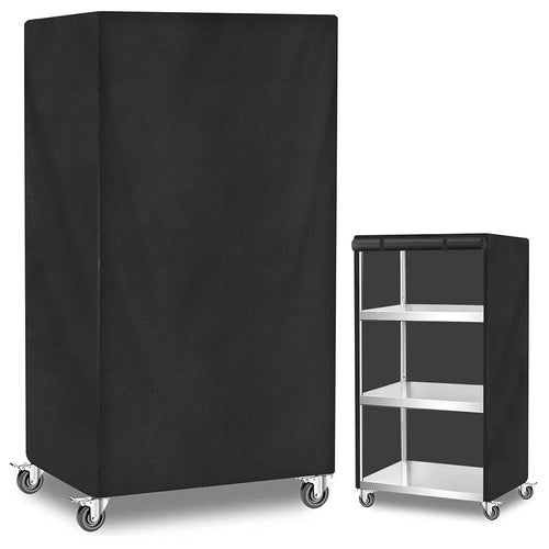 housse protection étagère mobile extérieure imperméable tissu polyester noir gris rangement garage patio