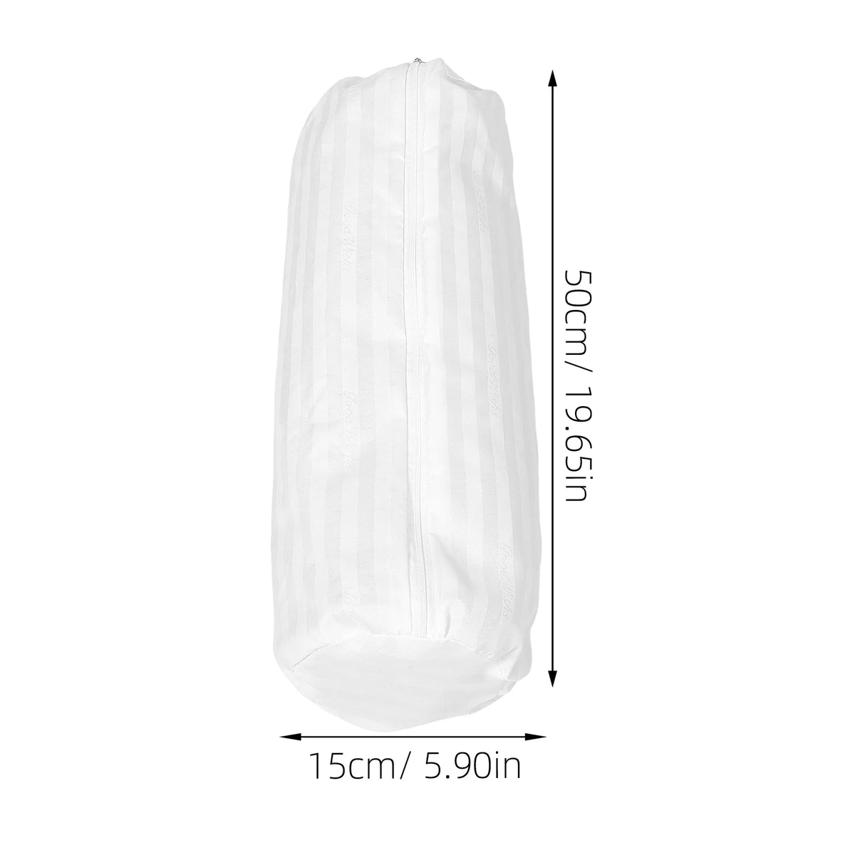coussin rond gris quadrillé moderne couverture oreiller cou décontracté support couverture zippée 50x15cm