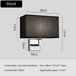 lampe murale moderne LED beige tissu fixée mur éclairage chambre salle manger