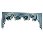 rideau classique bleu beige opaque salon chambre français.window
