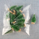 Mini sapin de Noël en sisal avec base en bois