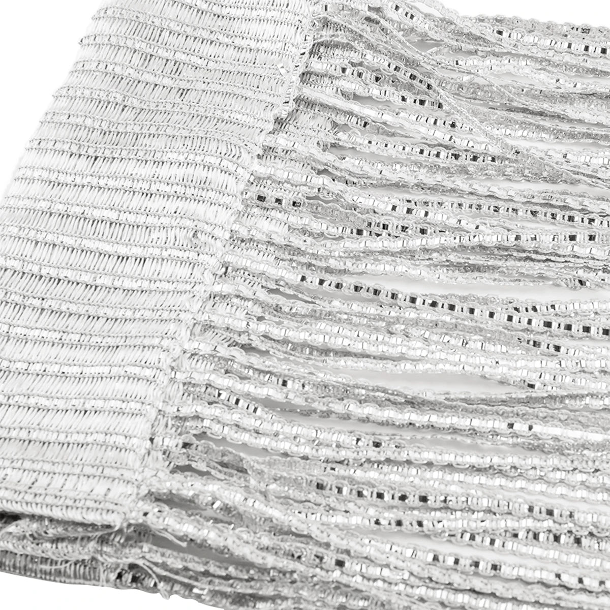 rideau glitter franges argenté noir beige doré rose gold transparent moderne 100x200cm decoration festif