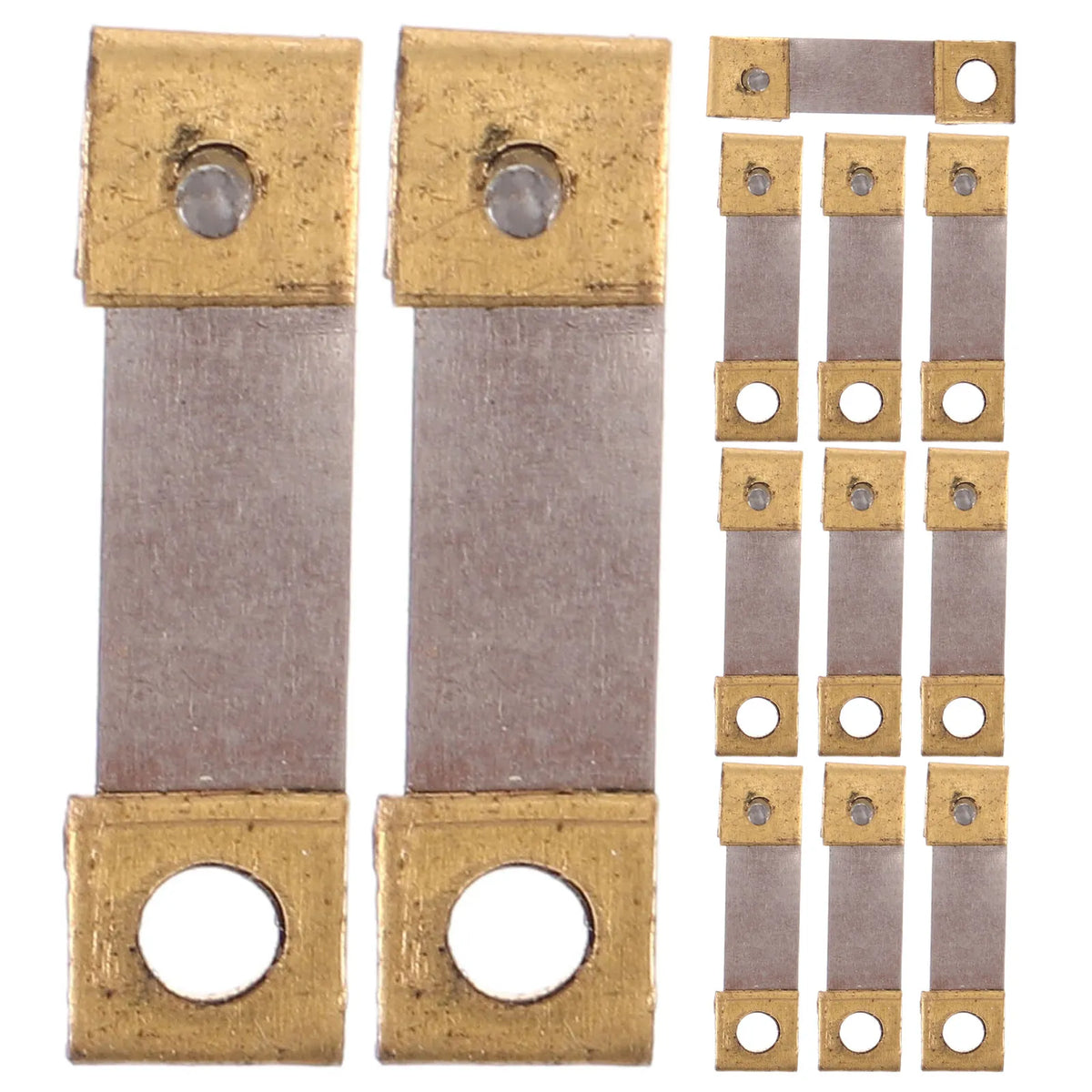 ressorts suspension pendule horloge vintage métal rectangulaire rivet trou carré argenté doré mécanique réparation