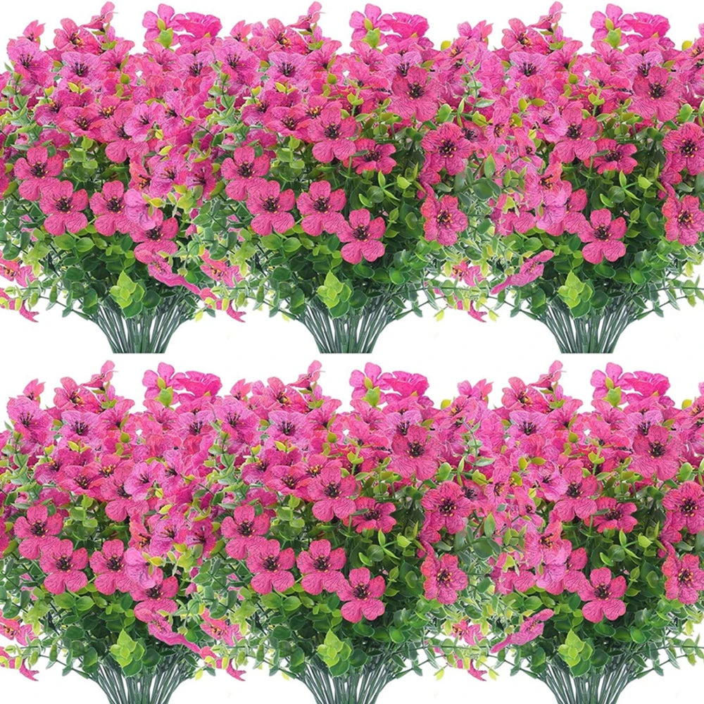 plantes artificielles fleurs multicolores modernes extérieur intérieur décoration maison chambre événement festive