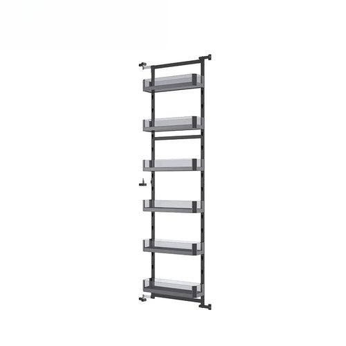 étagère murale moderne gris multi couches paniers porte ouvrant rangement vis fixationsangement cuisine