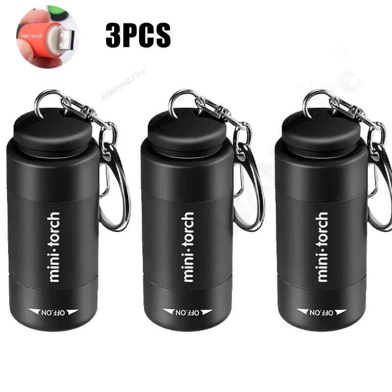 torche led rechargeable portable mini usb annuaire clé multiple couleurs moderne compact