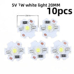 ampoules led 1w 3w 5v 12v blanc chaud circulaires modernes 16mm 20mm
