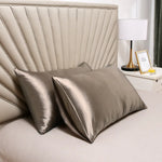 taies oreiller satin soie bleu marine rose noir contemporain opaques adhésives bébé maternité 51x76cm