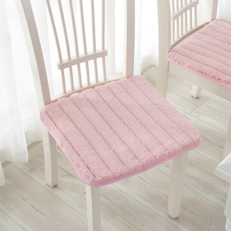 coussin chaise moelleux velours beige rose gris motifs rayés moderne amovible lavable