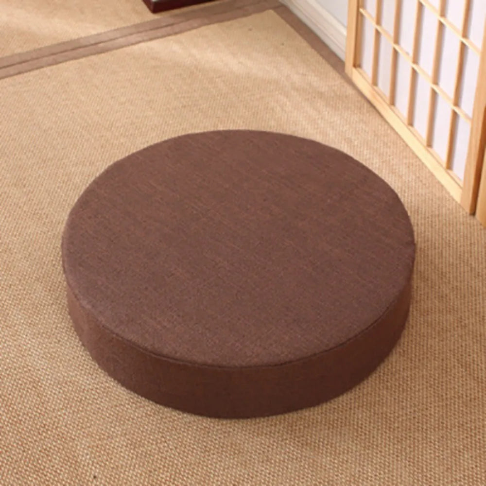 coussin sol tissu lin rouge gris bleu beige marron violet vert moderne minimaliste adhésif