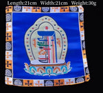 serviettes traditionnelles multicolores brodées motifs floraux géométriques opaques