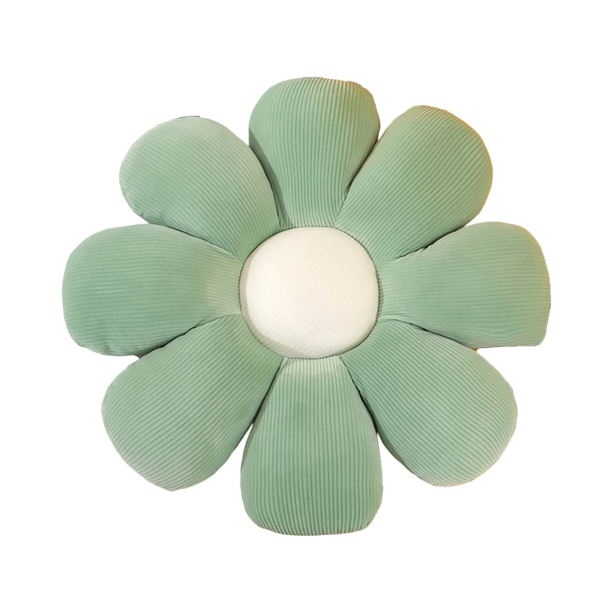 coussin moderne fleur rayures bleu clair jaune vert rose blanc oblong chambre décoration