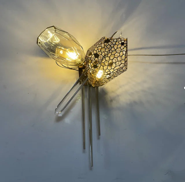 Suspension lumineuse moderne dorée transparente nid d'abeille 90 260V 2000 82000 lumens
