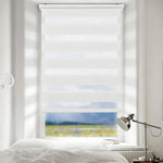 store deux niveaux blanc rayures horizontales moderne clips opacité chambre salon