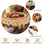 nappe boho chic ethnique motifs géométriques couleurs vives imperméable réutilisable machine clips tableextérieurintérieur