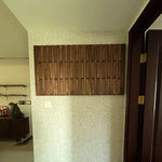 panneau mural bois naturel moderne ligne verticale simple deco murale porte manteau rangement