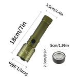 lampe torche zoom télescopique rechargeable 3000lm éclairage extérieur camping