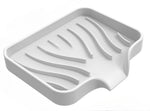 support savon silicone rayures ondulées moderne adhésif sans perçage vert gris rose blanc noir