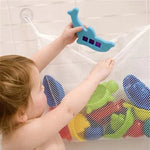 sac filet suspendu bain jouets blanc translucide ventouses pratiques enfants canard hippopotame poisson