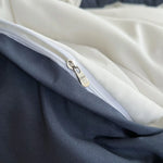 Ensemble de literie complet avec drap et housse de couette en bleu ciel