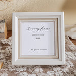 cadre photo blanc texture bois classique décoration maison pouces 10 poucesversible table mur
