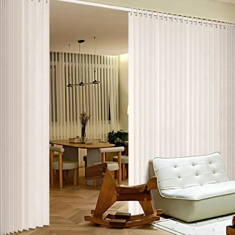 rideau moderne rayures verticales blanc gris bleu noir opacifiant insonorisation chambre salon