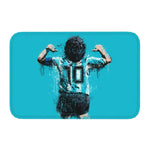 tapis noir bleu blanc maradona signature numéro moderne extérieur antidérapant imperméable sol porte