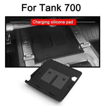 organisateur rangement voiture noir texture carbone moderne porte verre support charge silicone compartments central