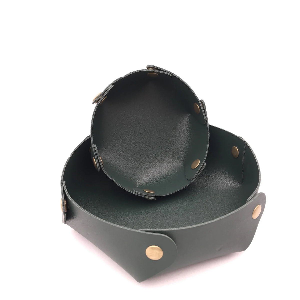 coupelles simili cuir rouge noir bleu modernes rubans pinces stylos