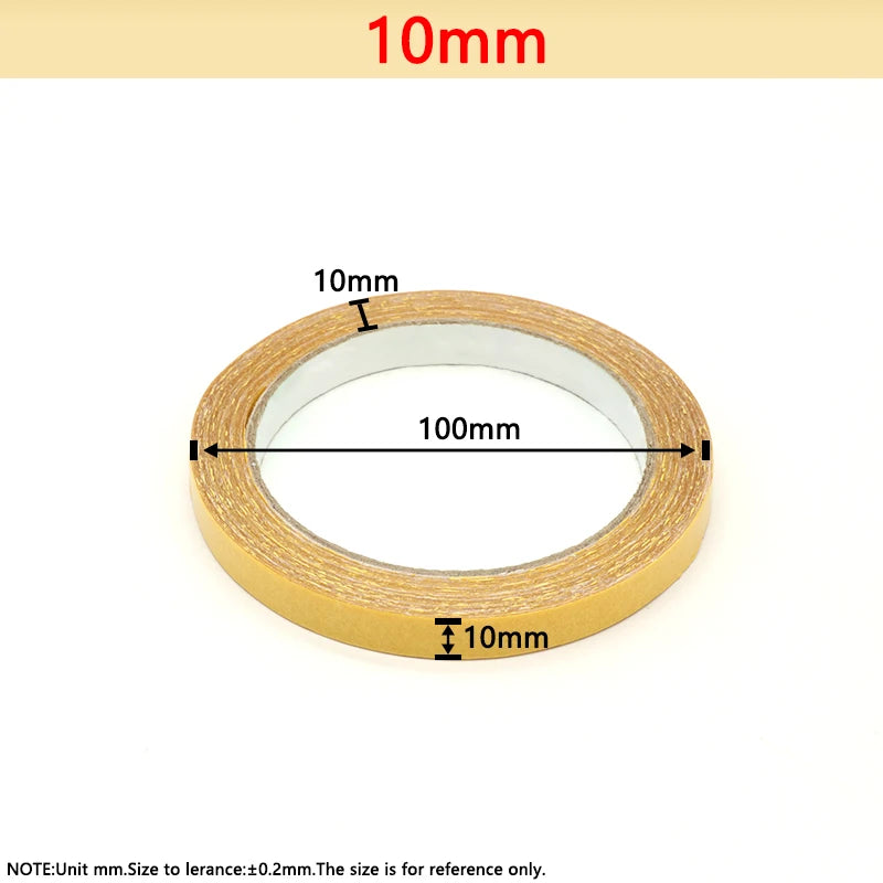 ruban adhésif jaune largeur 10mm 15mm 20mm 25mm 30mm 35mm 40mm 50mm 60mm fixations