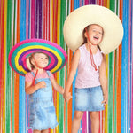 rideau multicolore rayures festif anniversaire mariage baptême événement célébration festive
