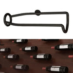 porte bouteilles mural industriel noir doré bouteilles vin suspension minimaliste fixe