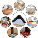 adhesifs antidrapants reutilisables lavables attaches tapis texturées surfloor noir beige marron blanc