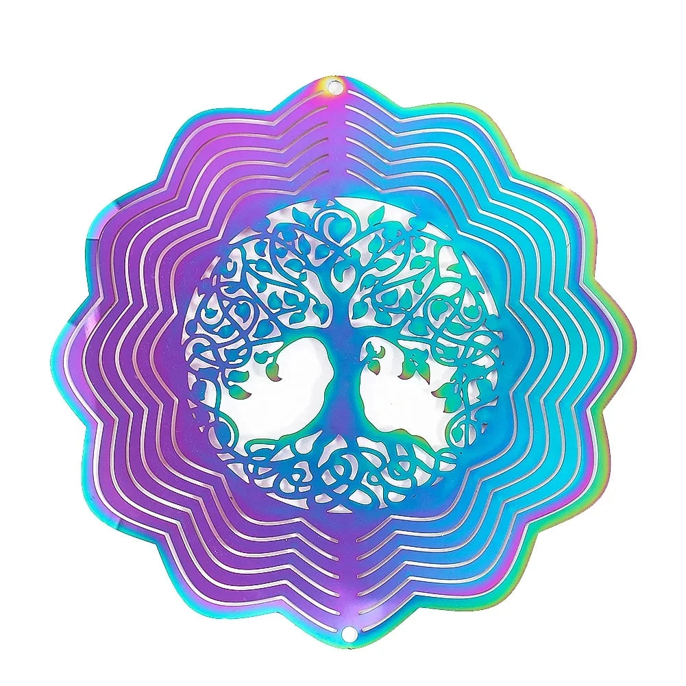 décoration extérieure métal oiseaux papillons violet bleu rose blanc artisanal moderne